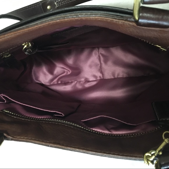COACH Hampton Carryall - Cognac/Dark Brown Leather - Picture 2 of 4